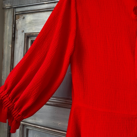 Rejina Pyo Red Crepe Dress Size 12 - Picture 11 of 11